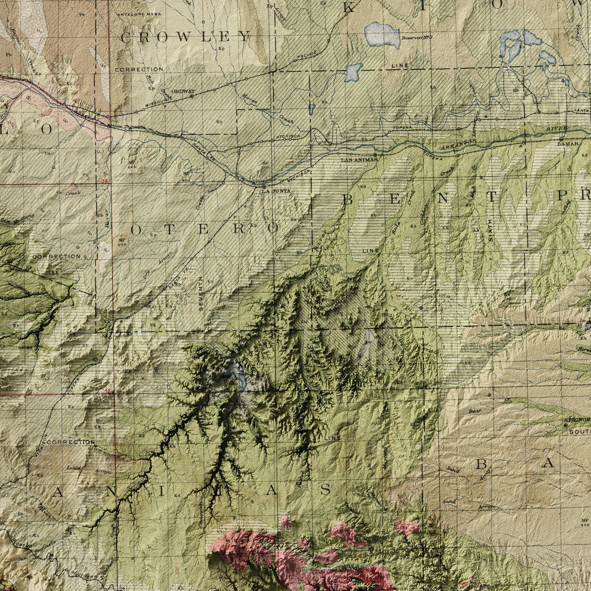 3d Physical Map Of Colorado