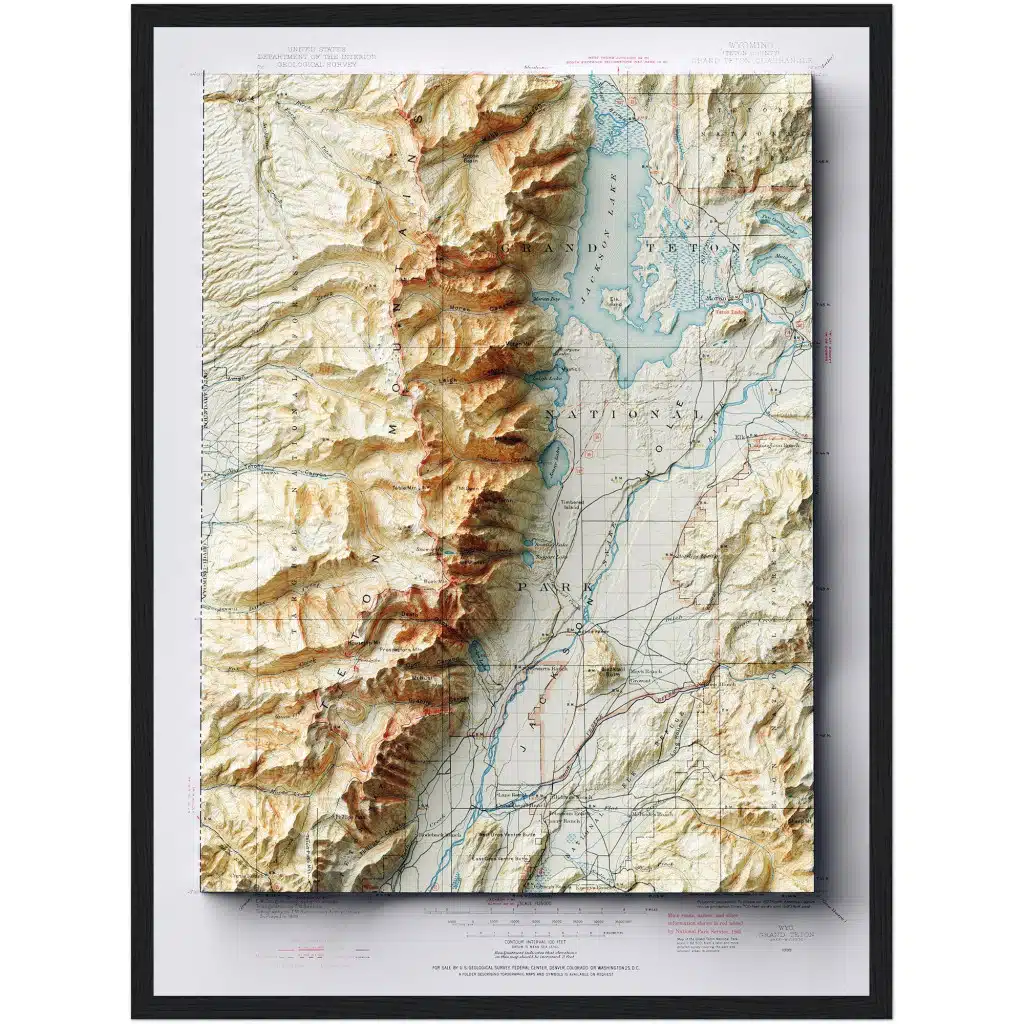 grand teton national park map 1899