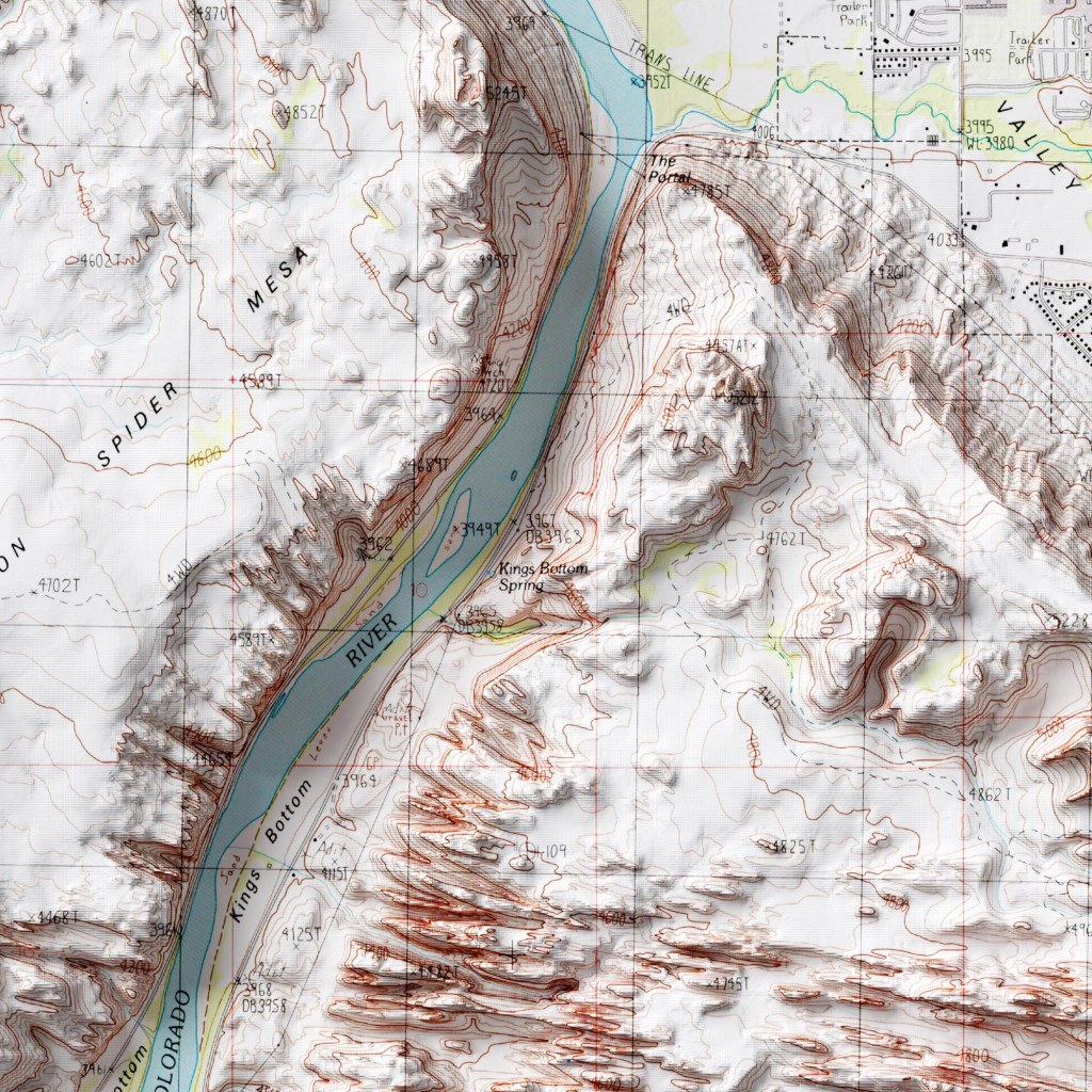 Moab Relief Map