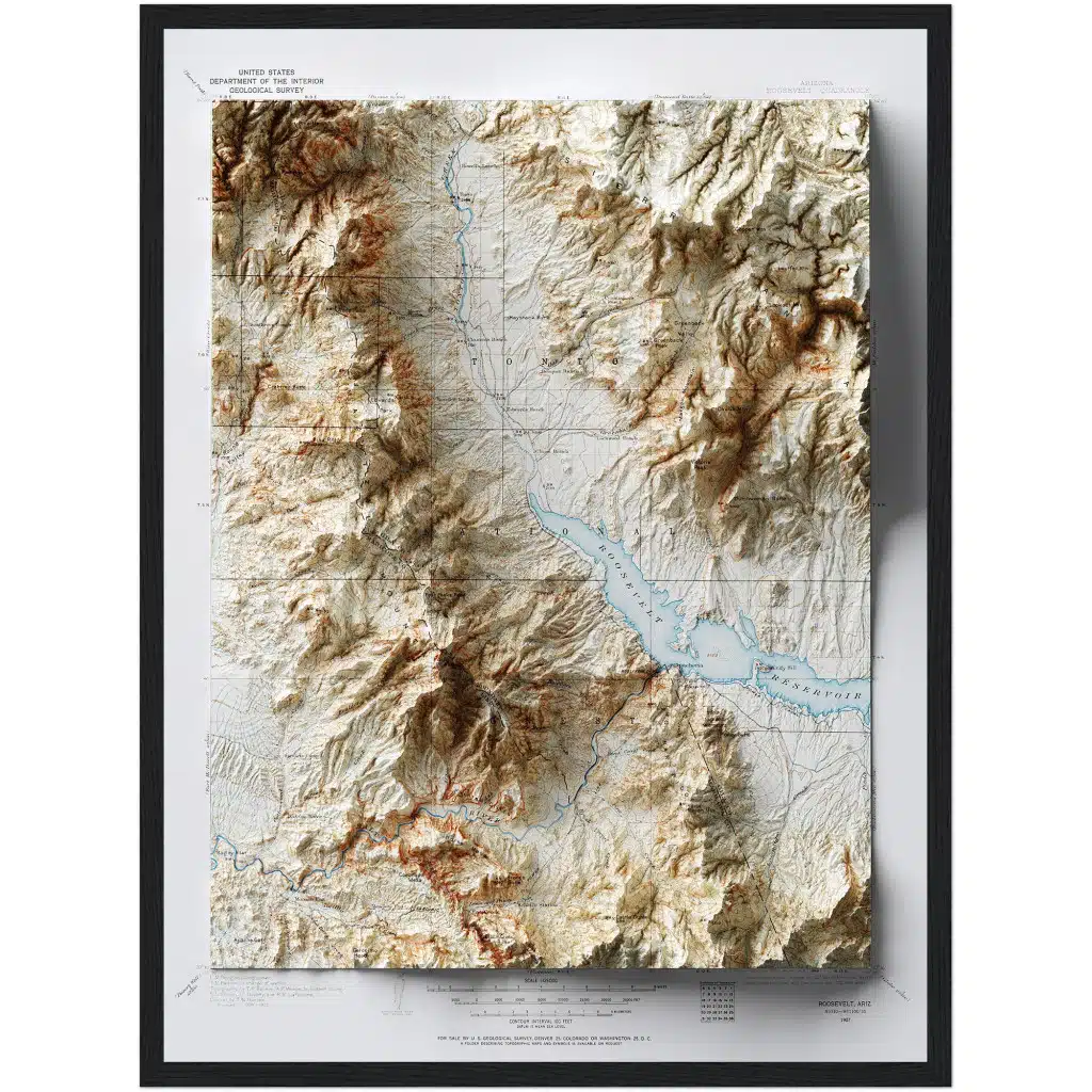 Roosevelt Lake Map