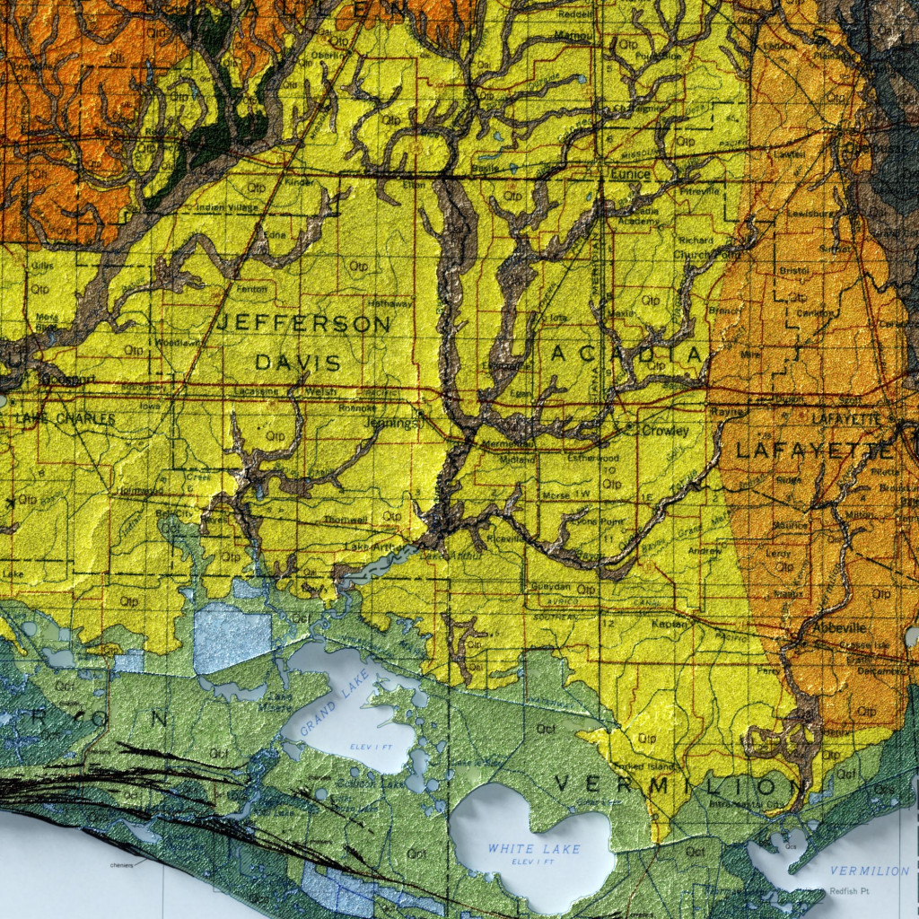 Louisiana Relief Map