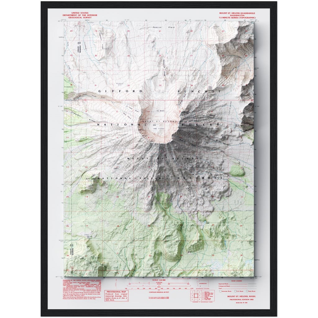Mt St Helens Map