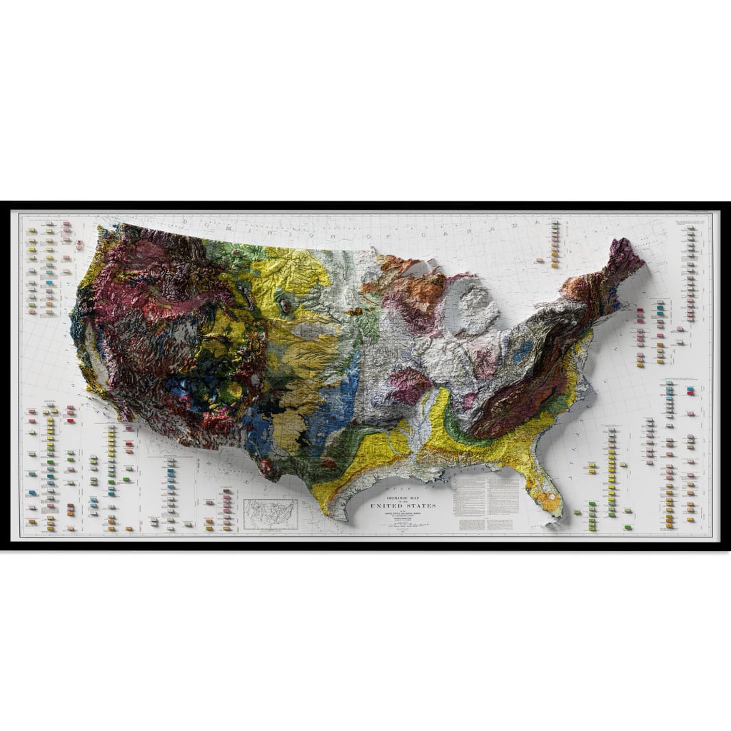 geologic map of USA 1932