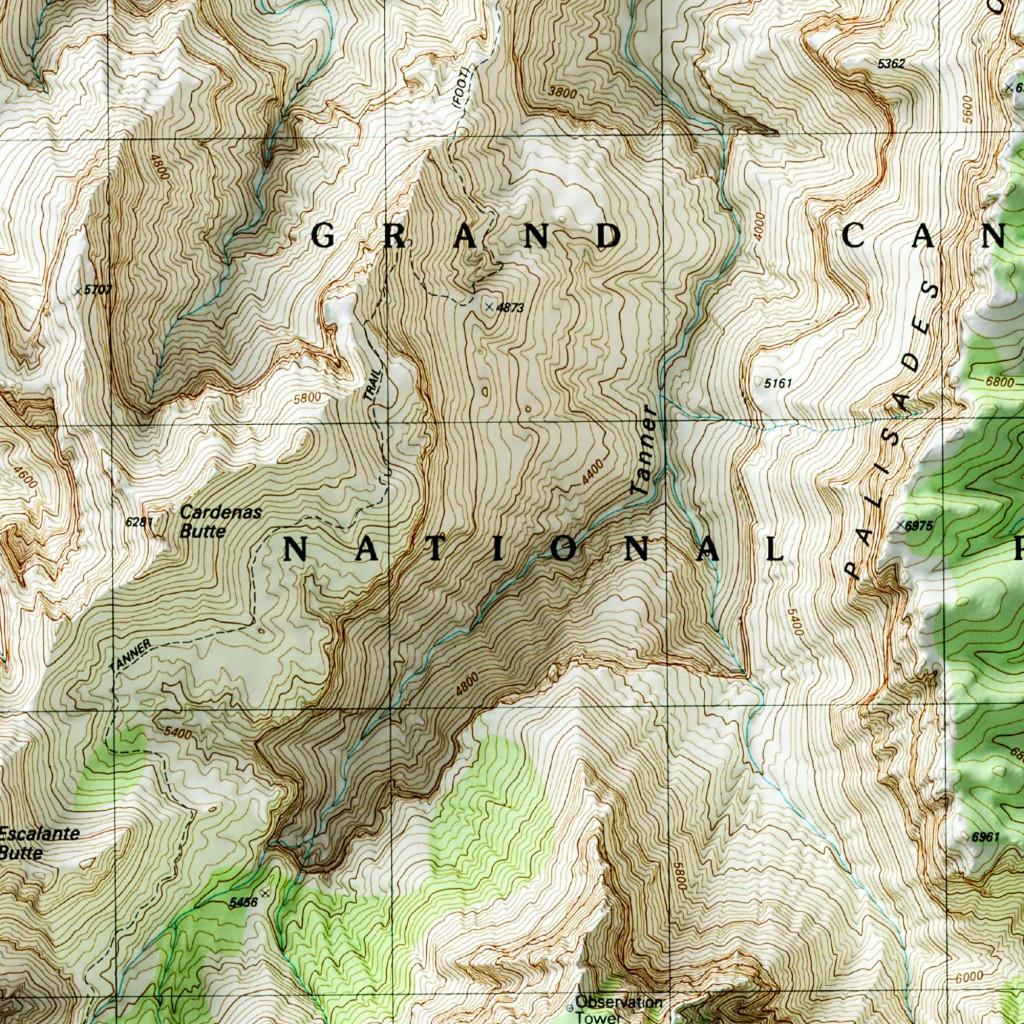 Desert View Grand Canyon map