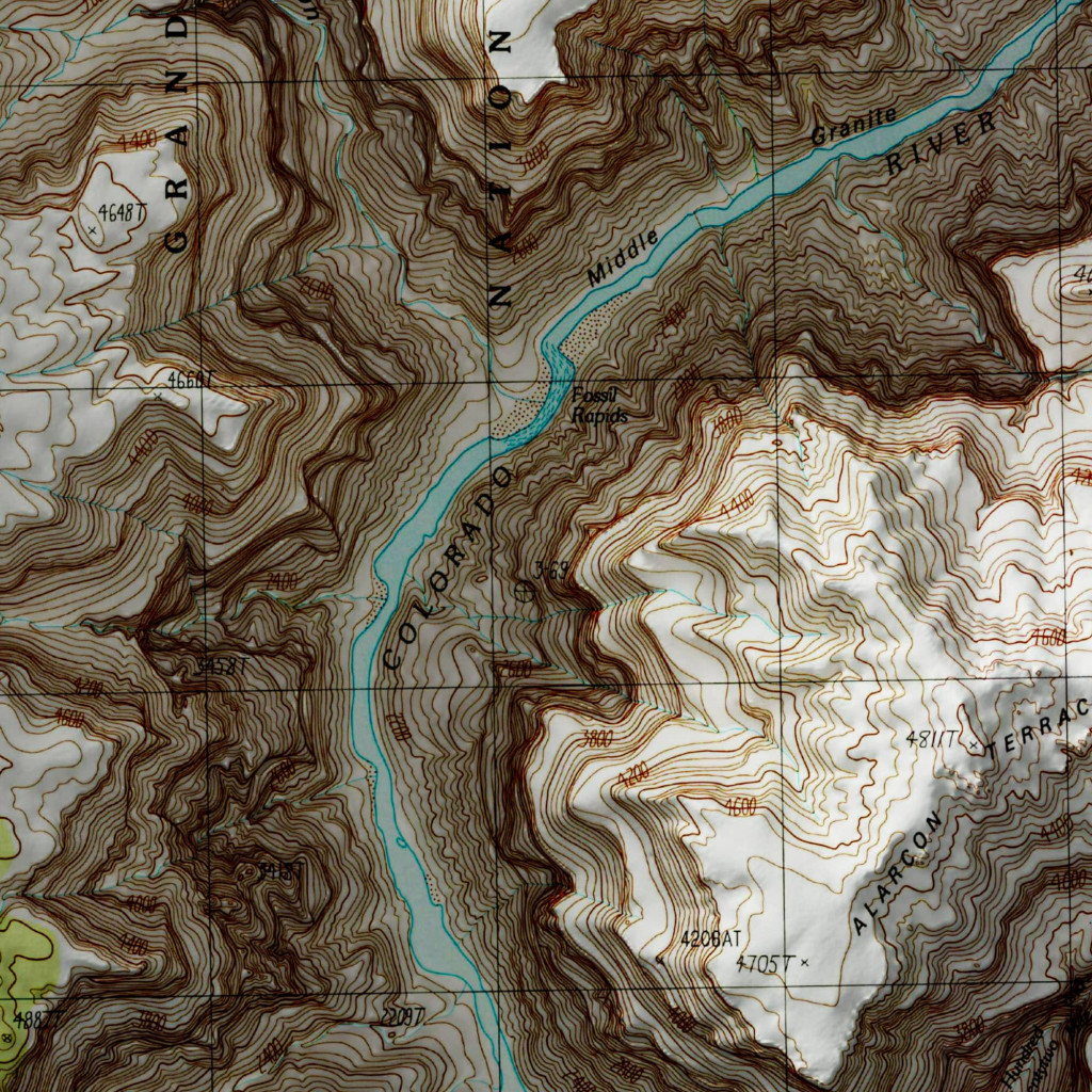Fossil Bay Grand Canyon Map