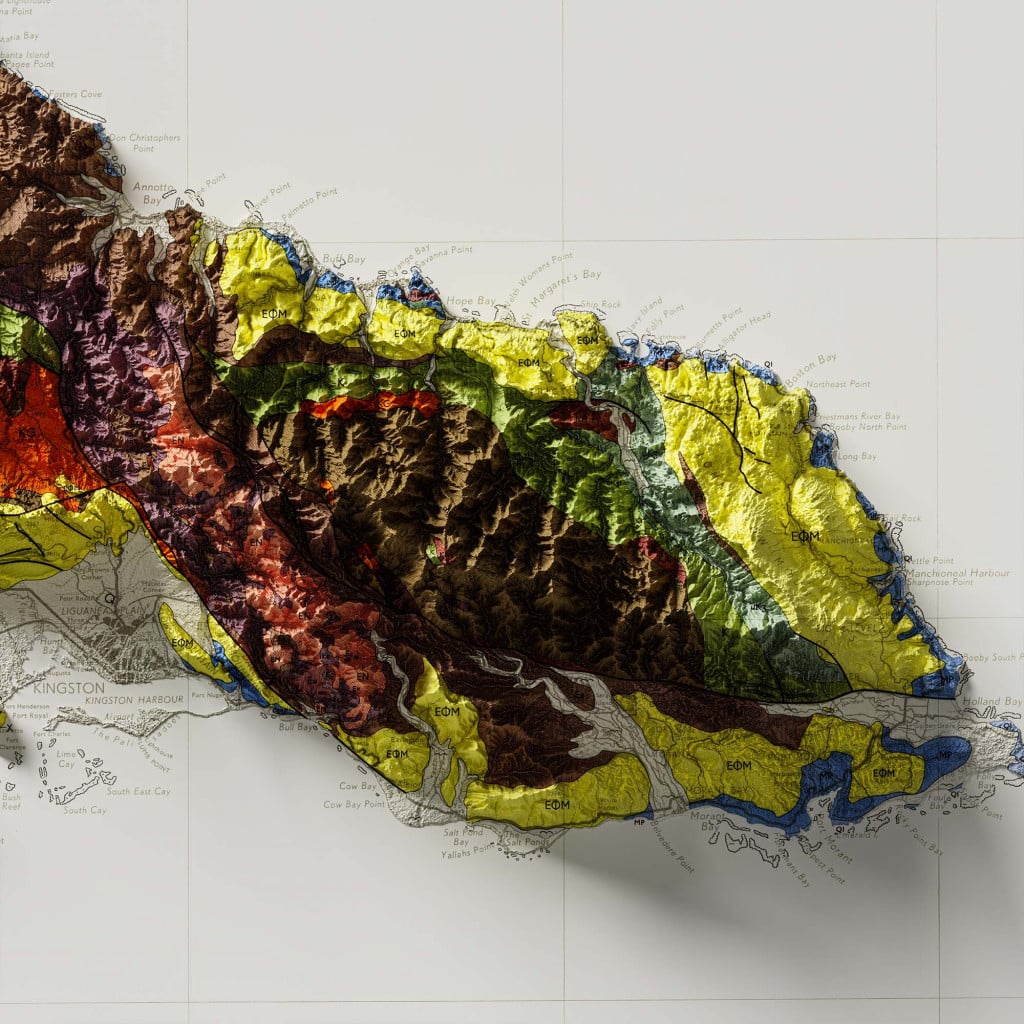 Jamaica Geological Map
