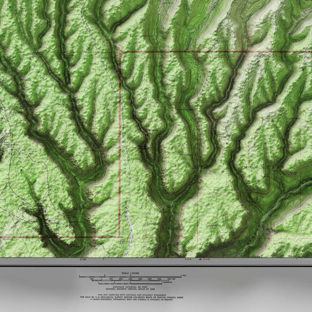 Mesa Verde Topographic Map
