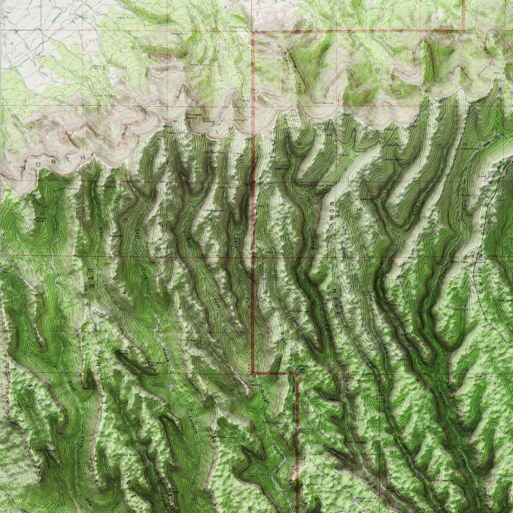 Mesa Verde Topographic Map