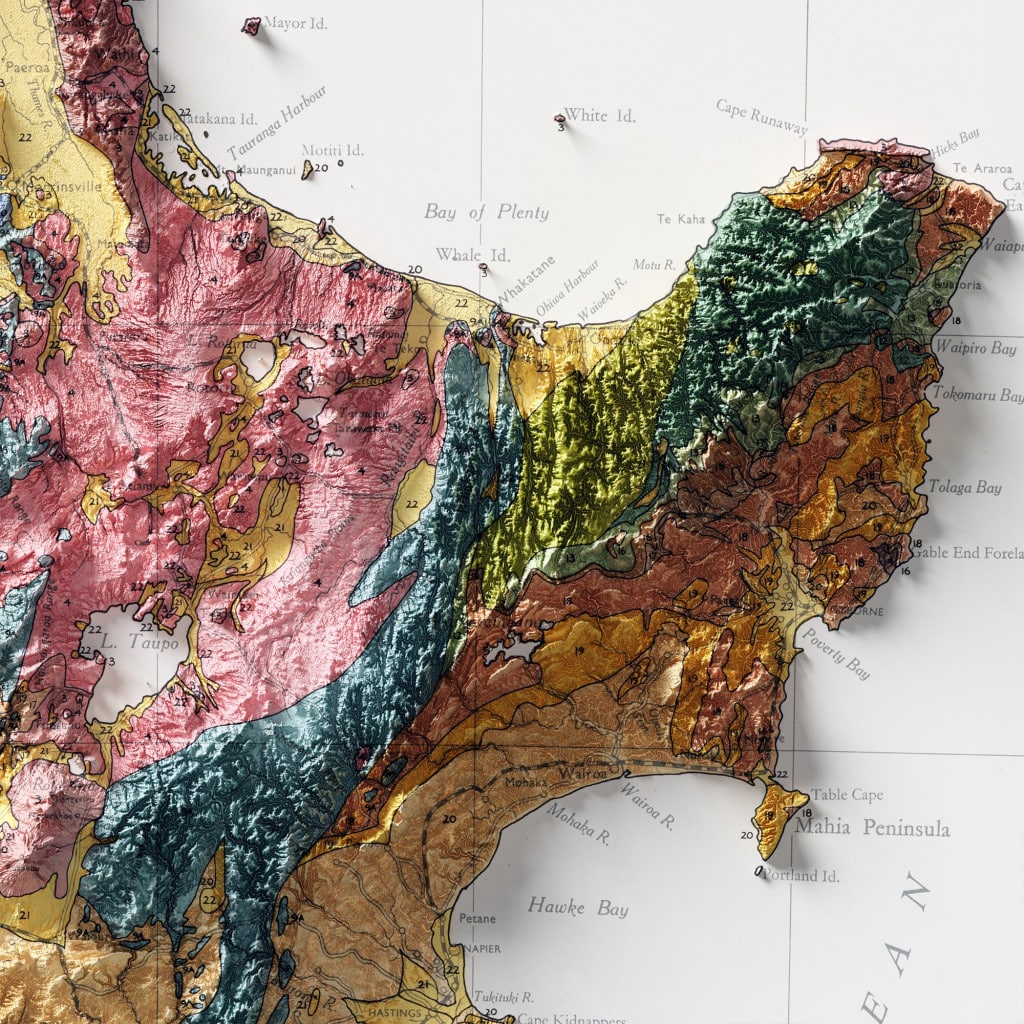 New Zealand North Island Geological Map