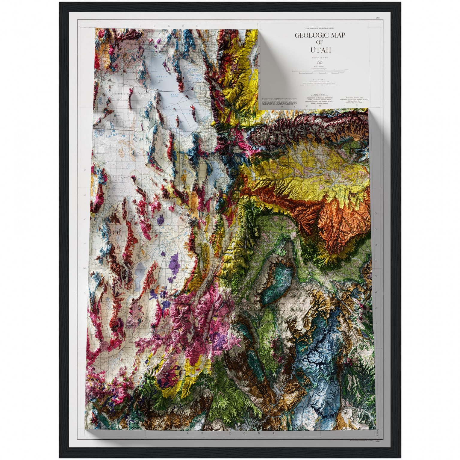 Idaho Map 1947 | Vintage Map Of Idaho | Geoartmaps