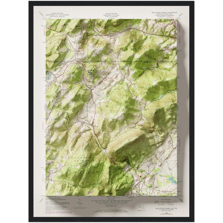 Display Blue Ridge Map Blue Ridge Mountains Map | Shaded Relief Map | Geoartmaps
