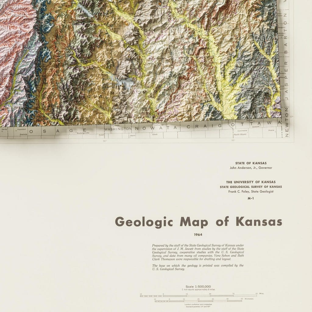Kansas Geologic Map 1964