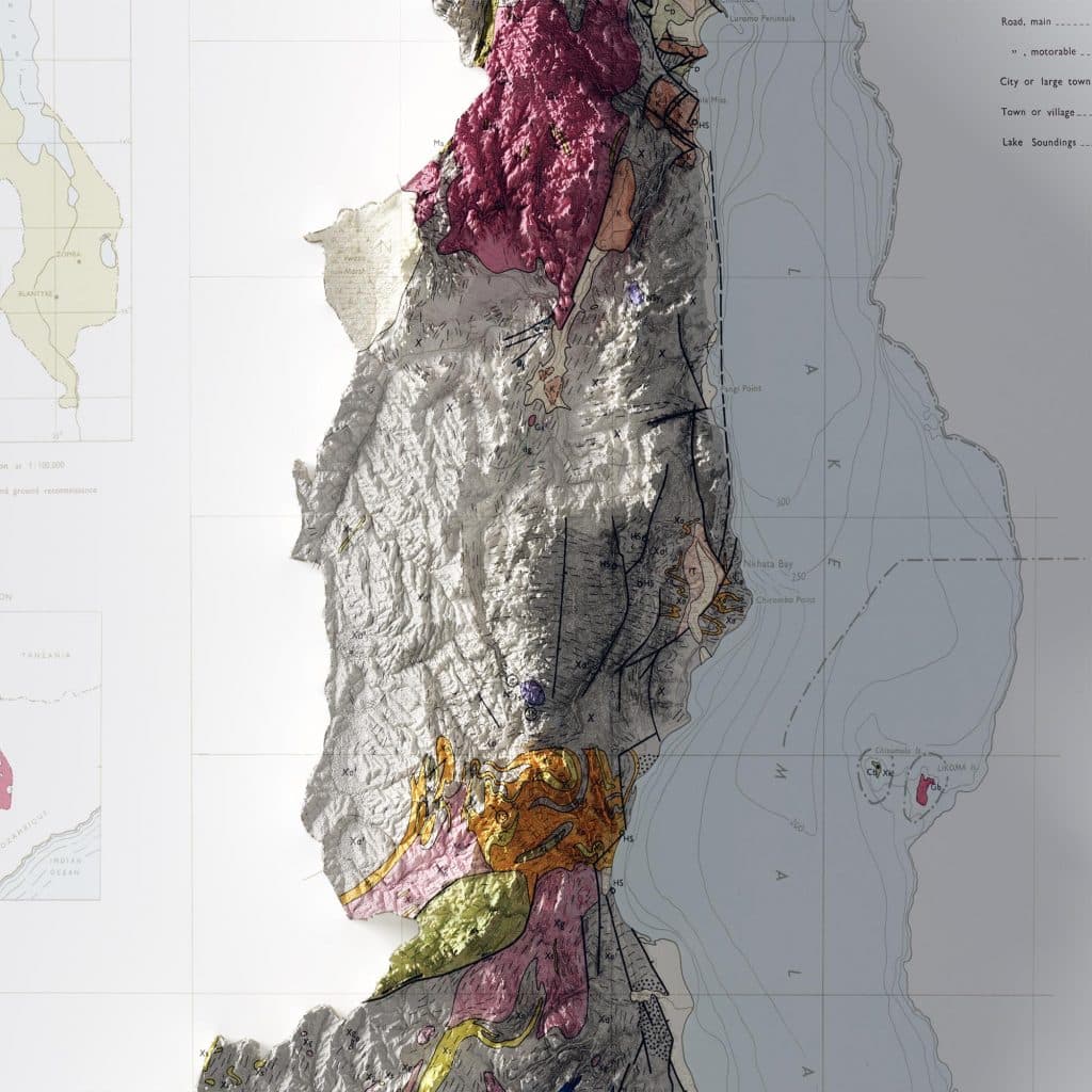 Malawi Geological Map Poster