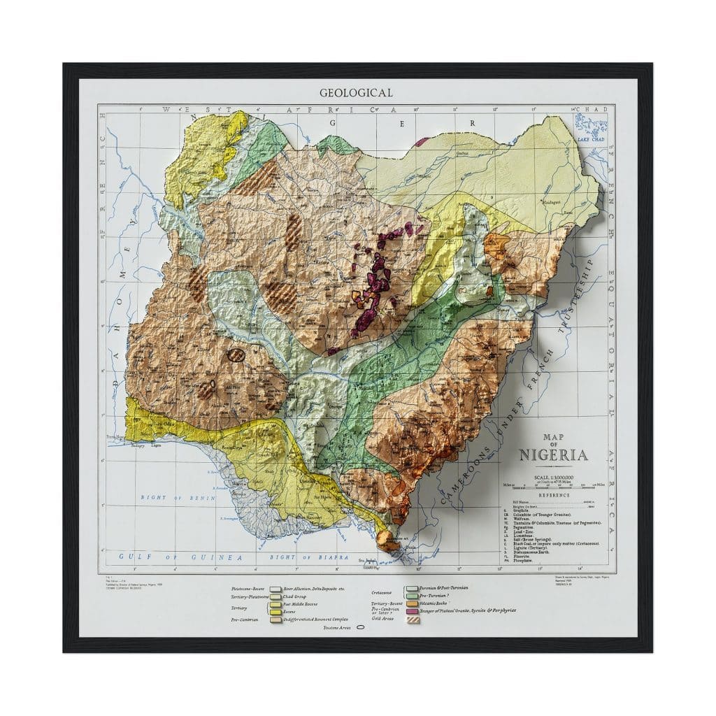 Nigeria Map Geologic