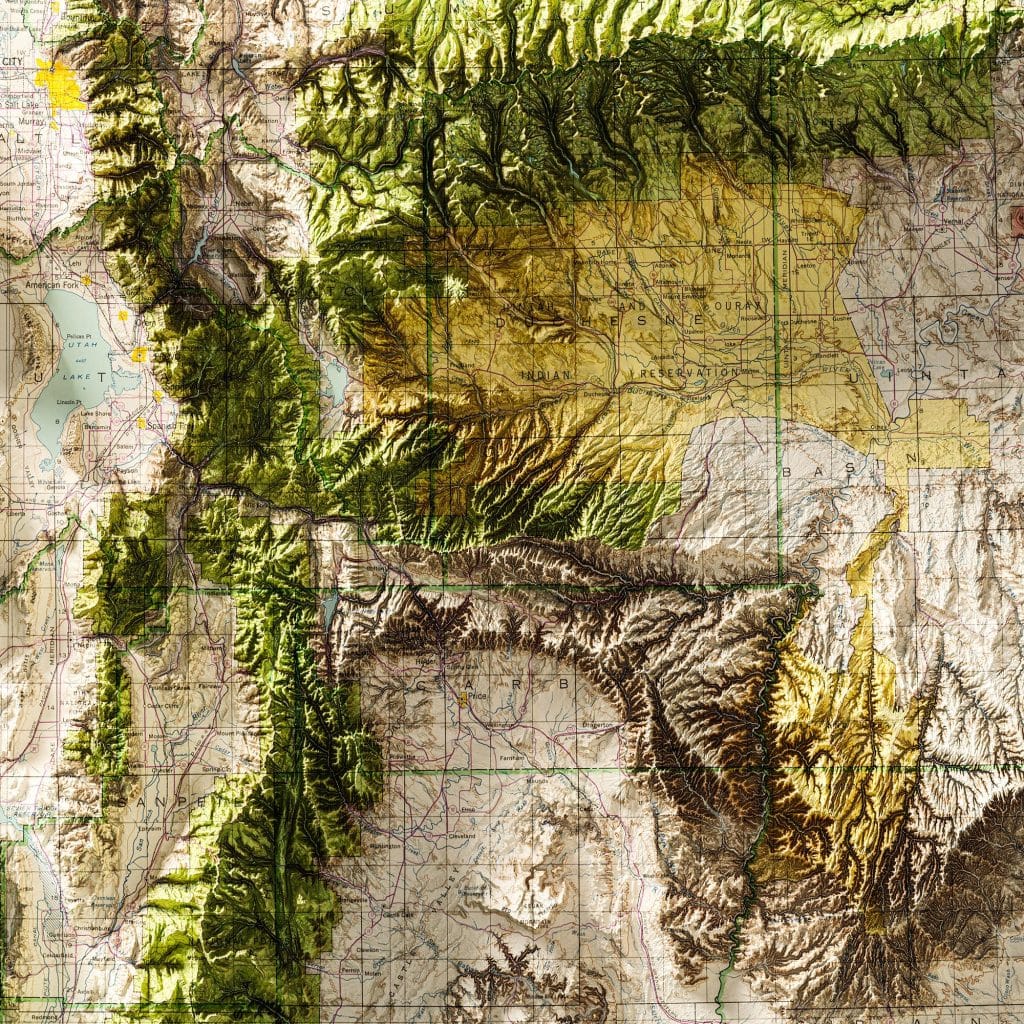Utah Relief Map
