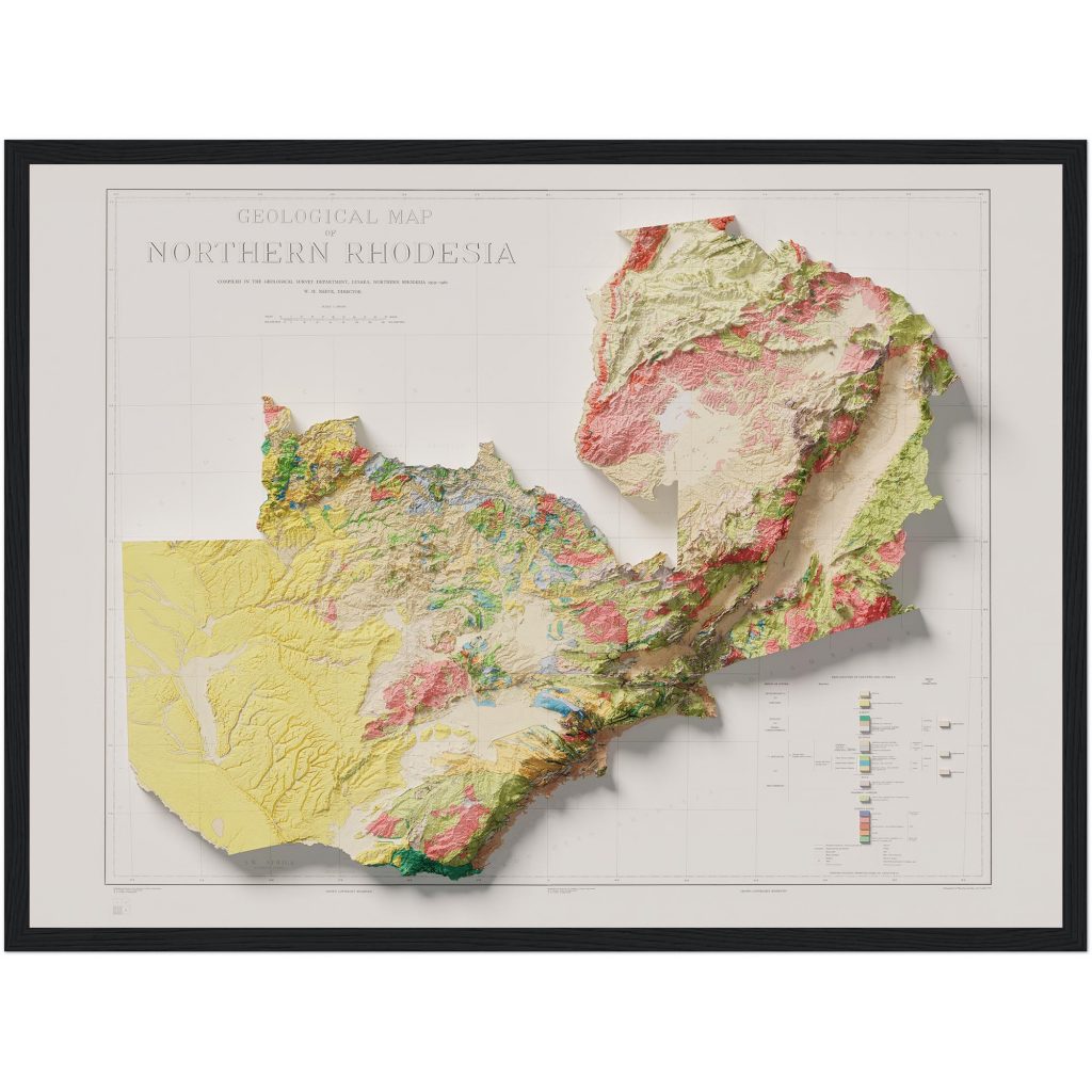 Zambia Map Geologic