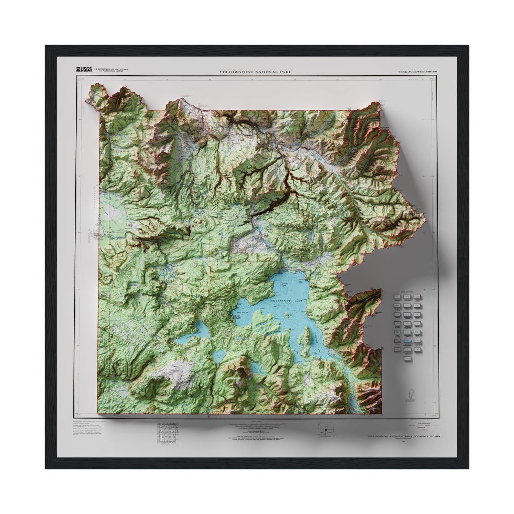 Yellowstone Topographic Map